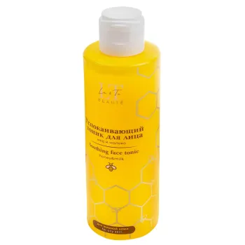 Успокаивающий тоник для лица мед и молоко для жирной кожи La & Te BEAUTÉ