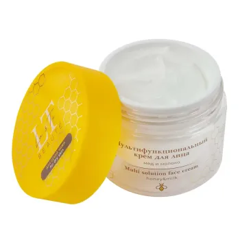 Мультифункциональный крем для лица мед и молоко для сухой кожи La & Te BEAUTÉ