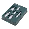 Набор адаптеров 6пр(3/8''(F)x1/2''(M),1/2''(F)x3/8''(M),1/2''(F)x3/4''(M),3/4''(F)x1/2''(M),удлинитель 125мм, кардан 1/2''),в ложементе