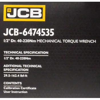 Ключ динамометрический щелчкового типа с быстрой фиксацией 40-220Нм, 1/2''
