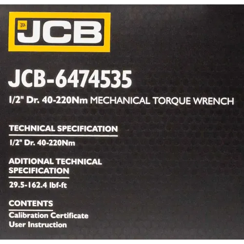 Ключ динамометрический щелчкового типа с быстрой фиксацией 40-220Нм, 1/2''