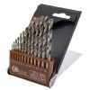 Набор сверл по металлу HSS, 13пр.(1.5/2/2.5/3/3.2/3.5/4/4.5/4.8/5/5.5/6/6.5мм), в пластиковом футляре