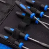 Набор напильников и надфилей разнопрофильных, 17пр (плоск, треуг, квадр, круг, полукруг, L-100мм,L-200мм) в чехле