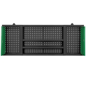 Комплект металл. гаражной мебели 2362x500x2050мм (стол:1600х500х750мм,шкаф:1990х500х762мм,тележка 2шт:658х600х400мм,навесной модуль:1600х600х200мм)
