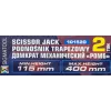 Домкрат механический ''ромб''2т (h min 115мм, h max 400мм, L-420мм) в водоотталкивающем чехле