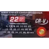 Набор ключей комбинированных трещоточных с шарниром 22пр.