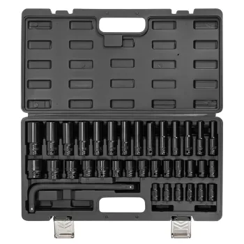 Набор головок 1/2''с воротком, 35 пр.