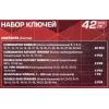 Набор ключей разнопрофильных 42пр.,в кейсе