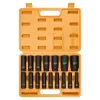 Набор головок ударных глубоких 16пр. 1/2'' 6гр.(10-19,21,22,24,27,30,32мм)в кейсе