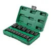Набор головок ударных коротких 16пр.1/2''(6-гр.)(10,12-17,19,21,22,24,27,30,32мм(36мм-12гр)+удлинитель 75мм),в кейсе