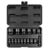Набор головок ударных коротких 16пр.1/2''(6-гр.)(10,12-17,19,21,22,24,27,30,32мм(36мм-12гр)+удлинитель 75мм),в кейсе