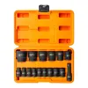 Набор головок ударных коротких 16пр.1/2''(6-гр.)(10,12-17,19,21,22,24,27,30,32мм(36мм-12гр)+удлинитель 75мм),в кейсе