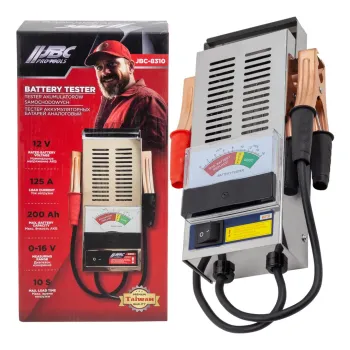 Тестер аккумуляторных батарей аналоговый 12V, 125A, 200Ah