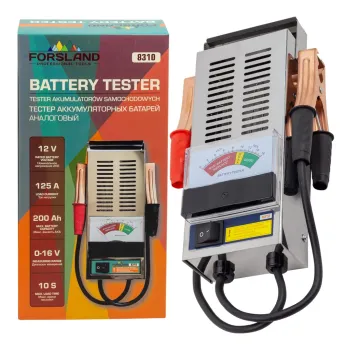 Тестер аккумуляторных батарей аналоговый 12V, 125A, 200Ah