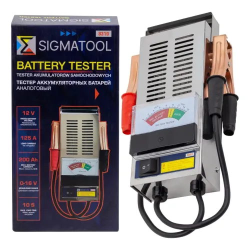 Тестер аккумуляторных батарей аналоговый 12V, 125A, 200Ah