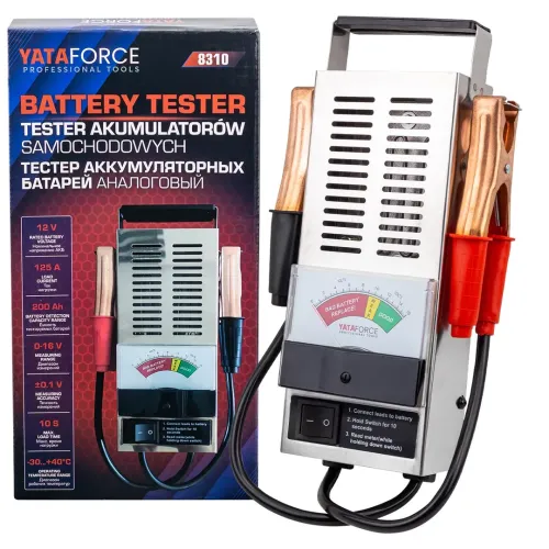 Тестер аккумуляторных батарей аналоговый (12V, 125А)