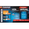 Верстак слесарный металлический 800х400х1400мм (рабоч.пов-ть 800х400мм, max нагрузка на стол 120кг, max нагрузка на основание 80кг)