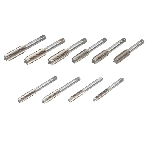 Набор метчиков метрический 10пр.(М6х1, М7х1, М8х1/1.25, М10х1/1.25/1.5, М12х1.25/1.5/1.75)