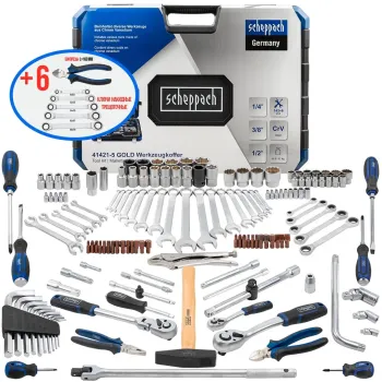 Набор инструментов 142+6 пр.1/4''3/8''1/2''(6-гр.)(4-32мм)