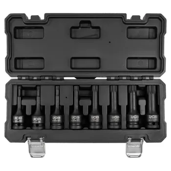 Набор головок-бит SPLINE ударных 8пр.,1/2''(M5, M6, M8, M10, M12, M14, M16, M18), в пласт.кейсе