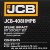 Набор головок-бит SPLINE ударных 8пр.,1/2''(M5, M6, M8, M10, M12, M14, M16, M18), в пласт.кейсе