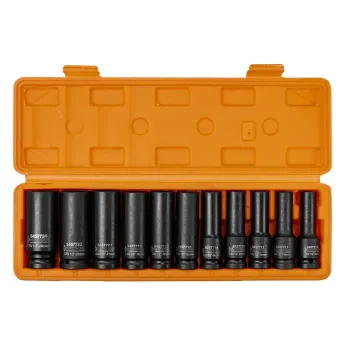 Головки ударные глубокие, набор 11пр., 1/2''(6гр.)