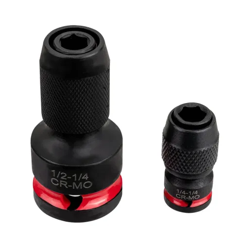 Битодержатели ударные 1/4''(F)х1/4''(F), 1/2''(F)х1/4''(F), набор 2пр.