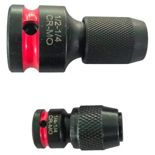 Битодержатели ударные 1/4''(F)х1/4''(F), 1/2''(F)х1/4''(F), набор 2пр.