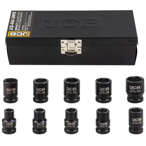 Набор головок ударных,10пр. 1/2''6гр.(10,12,13,14,15,17,19,21,22,24),в метал. Кейсе