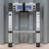 Лестница телескопическая алюм. бытовая 1.4м (5 ступ.)