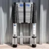 Лестница телескопическая алюм. бытовая 4.4 (15ступ.)