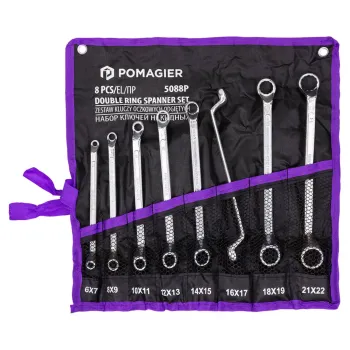 Набор накидных ключей Помощник POMAGIER 6–22 мм, 8 предметов, 75°
