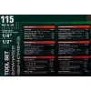 Набор инструментов 115пр. 1/4'', 1/2''(6гр.)