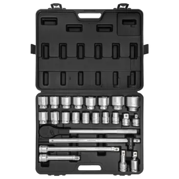 Набор инструментов 24пр. 3/4''6гр.(17,19,21,22,24,27,30,32,33,34,35,36,38,41,46,50), в кейсе
