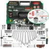 Набор инструментов 125+6пр. 1/4'', 1/2'' (6гр.)(4-32мм)