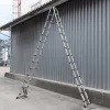 Стремянка телескопическая алюм. бытовая 4.1м (14+14 ступ.)