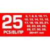 Набор ключей комбинированный 25пр.