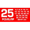 Набор ключей комбинированный 25пр.