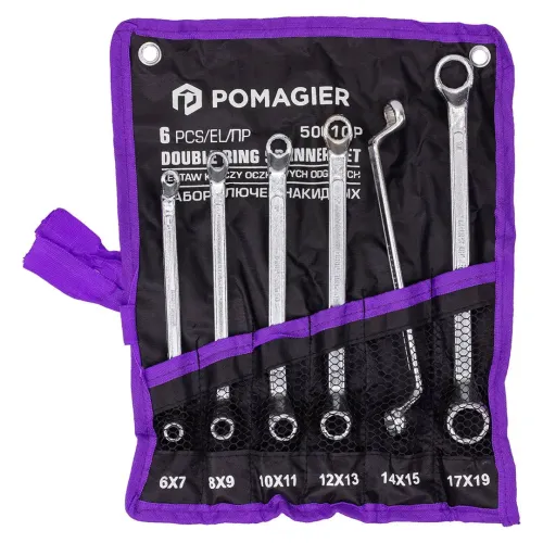 Набор накидных ключей Помощник POMAGIER 6–19 мм, 6 предметов, 75°