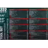 Набор инструментов 222пр. 1/4''3/8''1/2''6гр