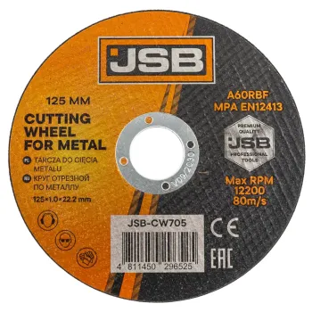 Круг отрезной по металлу 125x1.0x22.2мм (к-т 10 шт)