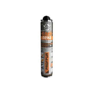 Клей-пена полиуретановая професс. PROFPUR CEMENT (850мл)