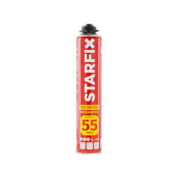 Пена монтажная профессиональная всесезонная STARFIX Gunfoam (730мл)