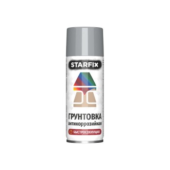 Грунтовка антикоррозийная серый STARFIX 520мл (7040)