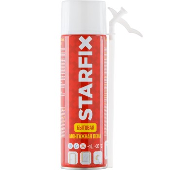 Пена монтажная бытовая всесезонная STARFIX Straw Foam (500мл)
