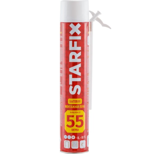 Пена монтажная бытовая всесезонная STARFIX Foam 55 (750мл)