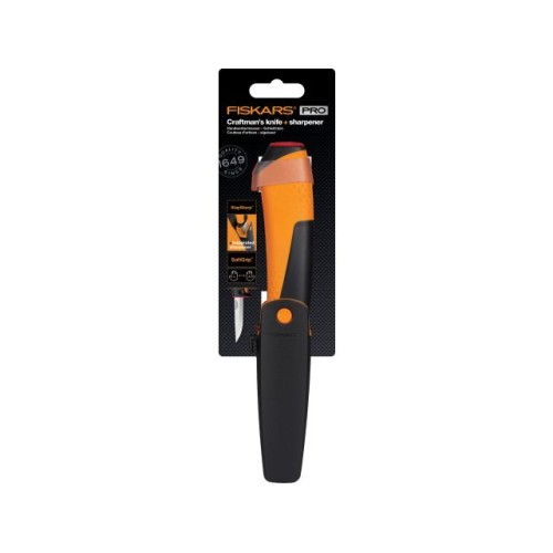 Нож ремесленный с точилкой FISKARS