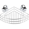 Полка для принадлежностей на вакуумных присосках, угловая, хром. сталь, FIX LOCK, PERFECTO LINEA