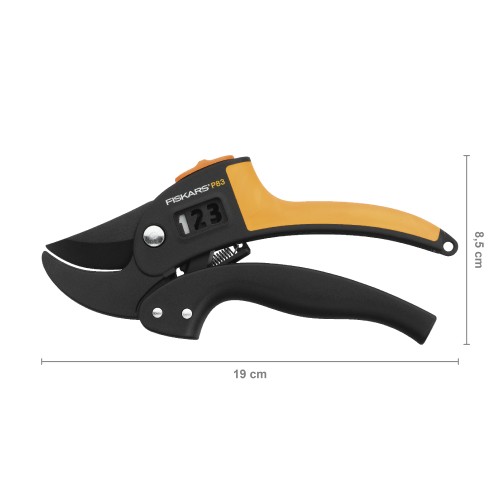 Секатор контактный FISKARS PowerStep с храповым механизмом