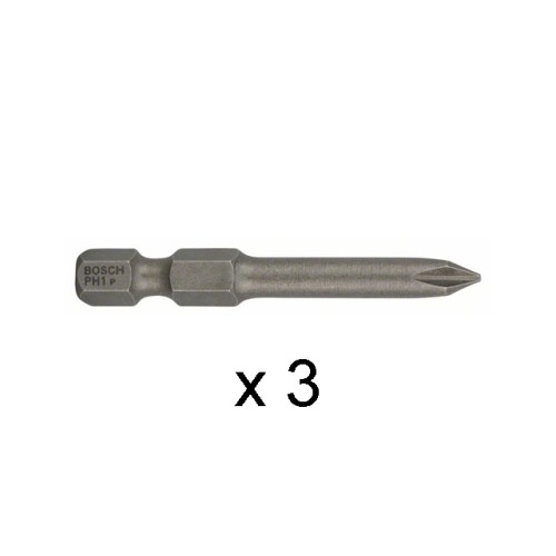 Насадка с  шестигран. хв. PH1 49мм 3шт BOSCH